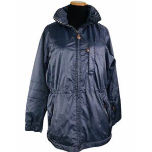 Post Card Womens Winter Ski Parka Jacket Coat Size 6 Made In Italy Purple